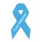 Cure diabetes ribbon icon