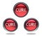 Cure glass button