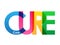 CURE overlapping letters banner