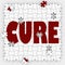 Cure Word Puzzle Piece Hole Medicine Treatment Healing Research