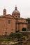 Curia Iulia and the dome of the Santi Luca e Martina, Rome