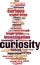 Curiosity word cloud