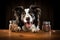 A curious canine indulges in his favorite treat, savoring the savory goodness from the jar with pure joy