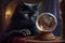 Curious cat and crystal ball - Generative AI
