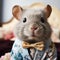 Curious Chinchilla: A Captivating Close-Up of a Furry Friend