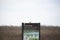 Curious Eastern Phoebe on a Sign