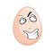 Curious internet meme illustration of egg