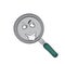 Curious internet meme illustration of frying pan