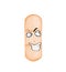 Curious internet meme illustration of medical plaster