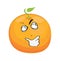 Curious internet meme illustration of orange