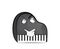 Curious internet meme illustration of piano keys