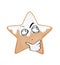 Curious internet meme illustration of star gingerbreak cookie