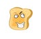 Curious internet meme illustration of toast