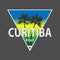 Curitiba, Brazilian City Name, Vector Banner, Lettering with City Name from Brazil tee design