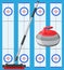 Curling sport game