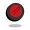 Curling sport stone logo vector line 3d game icon isolated