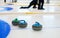 Curling sport stones equipment