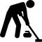 Curling Sweeper Pictogram