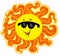 Curly cartoon Sun