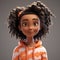 Curly-haired Virtual Character: A Slapstick 3d Model With Unique Appearance