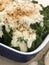 Curly Kale with Cheese Sauce Caraway Seeds