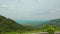 Curly Mountain Asphalt Road past Sign Mirror against Valley