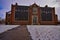 Curran historic school building on a snowy day in Rhinelander