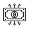 Currency, bitcoin cash, bitcoin technology, digital asset  fully editable vector icons