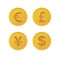 Currency coins - gold