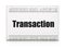 Currency concept: newspaper headline Transaction