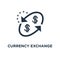 currency exchange icon. cash back, fund management, business solution, finance service concept symbol design, quick loan, mortgage