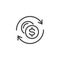 Currency Exchange line icon