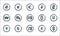 Currency line icons. linear set. quality vector line set such as dollar, dollar, japanese yen, laos, turkish lira, won, bitcoin,