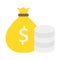 Currency sack, dollar sack Vector icon which can easily modify