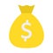 Currency sack, dollar sack Vector Icon which can easily modify