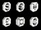 Currency symbol buttons