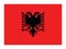 Current Flag of Albania 1992â€“today
