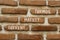 Current market turmoil symbol. Concept words Current market turmoil on red bricks on a beautiful brick wall background. Business,