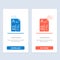 Curriculum, Cv, Job, Portfolio  Blue and Red Download and Buy Now web Widget Card Template