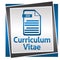 Curriculum Vitae Blue Grey Square With Icon