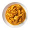 Curried Conch Jamaican Cuisine. On A White Plate