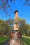 The Currituck Beach Lighthouse and entryway near Corolla, North Carolina