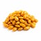 Curry Beans: Vibrant Yellow Beans With Neogeo Style On White Background