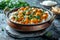 Curry dish with cauliflower-butternut pumpkin