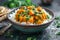 Curry dish with cauliflower-butternut pumpkin