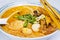 Curry laksa with vegetable