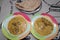 Curry pakora with roti/chapati, ramadan