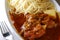 Curry pork spaghetti