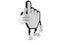 Cursor character with thumbs up gesture
