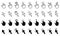 Cursor Computer Pointer Line and Silhouette Icon Set. Arrow and Hand with Finger Digital Mouse Click. Internet Website